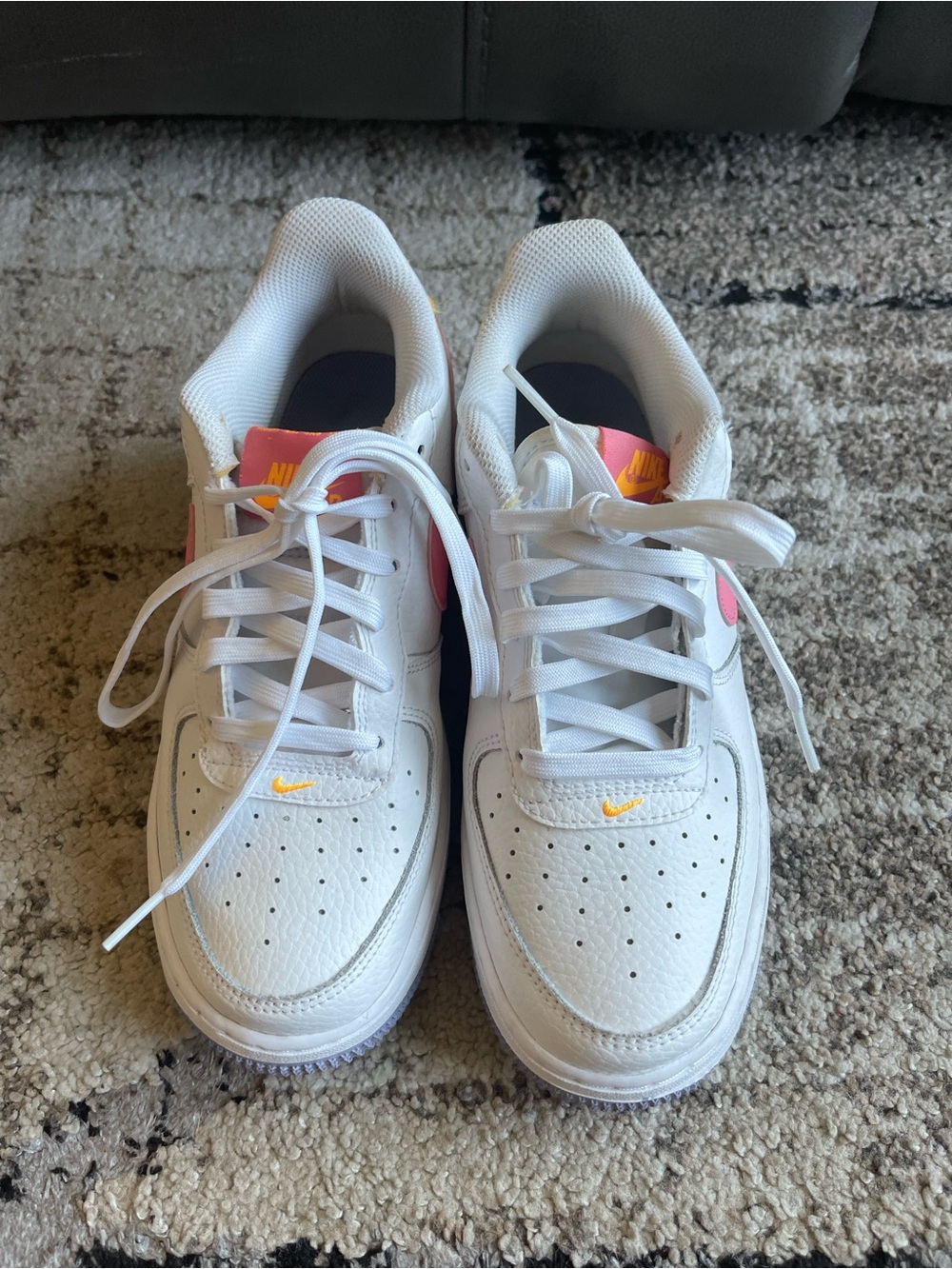 AIR FORCE 1 GS 'WHITE CORAL CHALK'